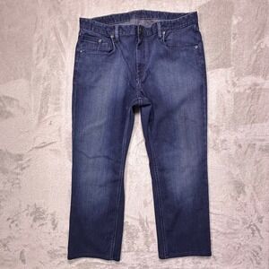 Robert Graham Classic Yates Dark Wash Straight Leg Denim Jeans W36xL27 (Tag W38)